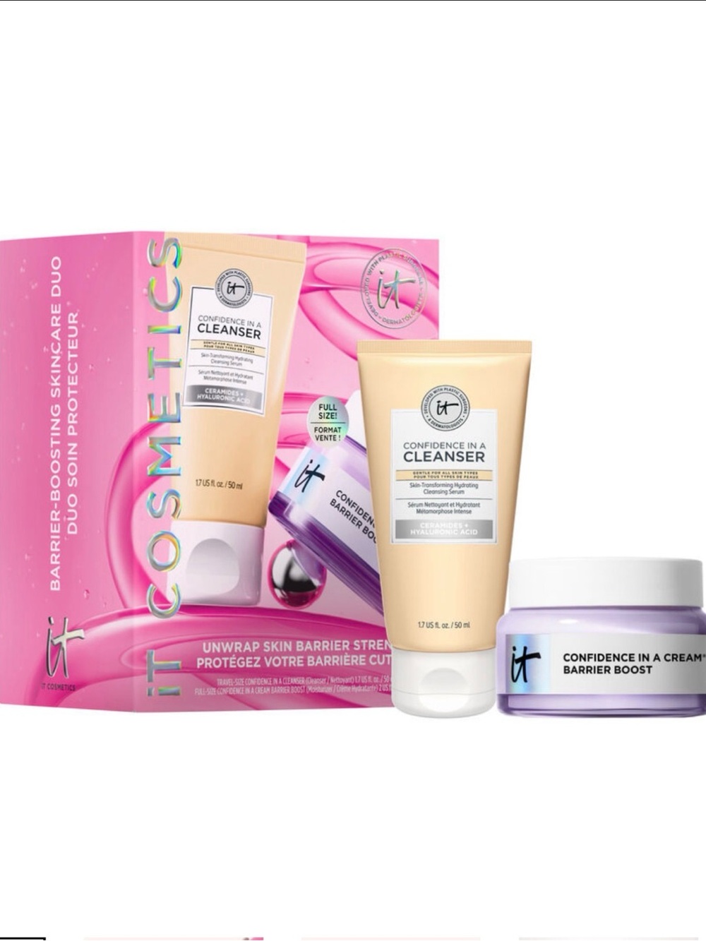 It Cosmetics UNWRAP SKIN BARRIER STRENGTH SKINCARE SET